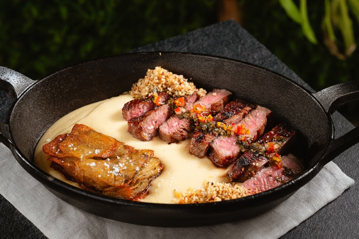 Entrecôte grelhado na brasa